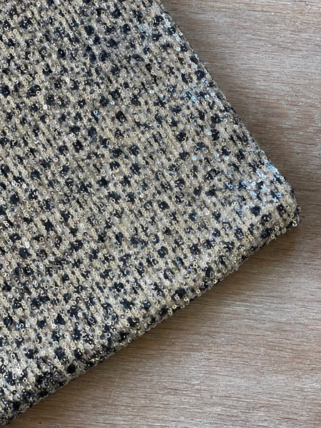 Sequins souple argent - Imprimé Prisca