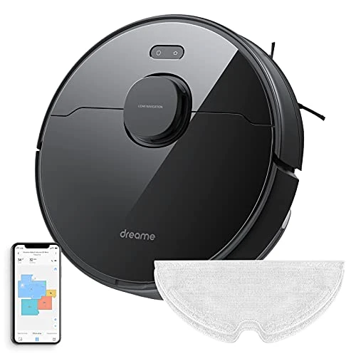 Dreame D9 Max Robot Aspirateur Laveur 2 en 1, Navigation Intelligente, Cartographie Laser, Sols durs et Tapis
