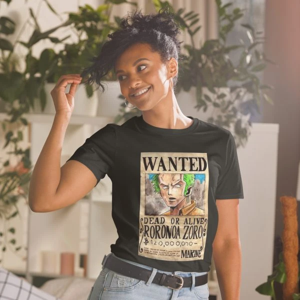 One Piece Vintage Wanted Roronoa Zoro T-Shirt - Official One Piece Merch Collection 2024 - One Piece Universe Store