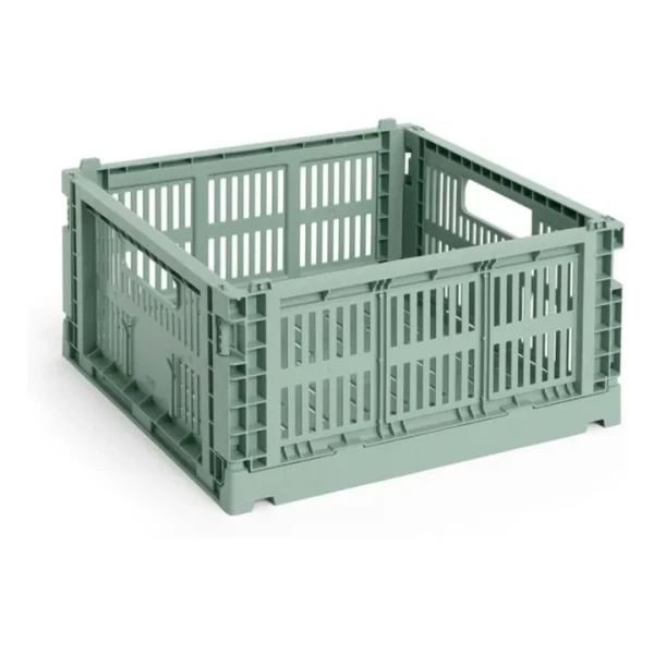 Hay - Cagette pliable carré Crate - Sauge | Smallable