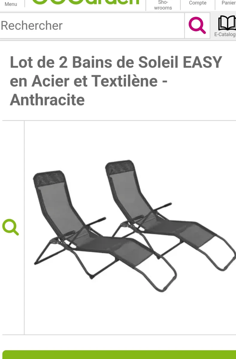 Transat soleil basculant