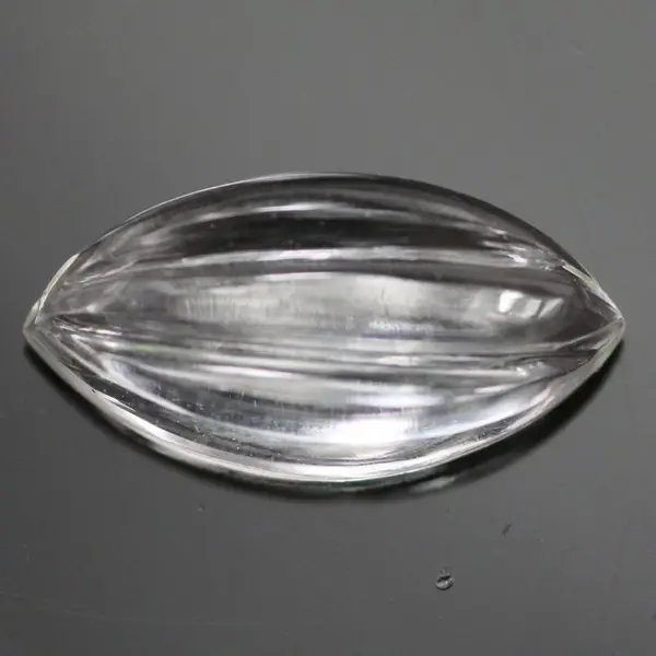 CARVED ROCK CRYSTAL 14X7 MARQUISE