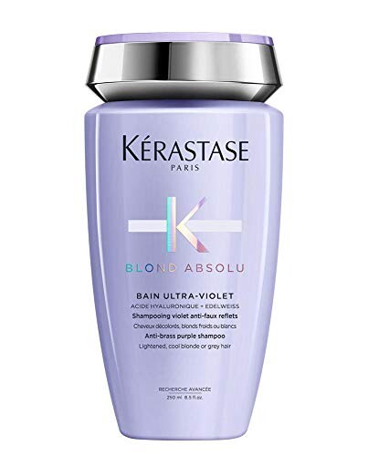 Kerastase - Gamme Blond Absolu - Shampooing Bain Ultra-Violet pigmenté violet anti faux-reflets pour cheveux blonds décolorés ou méchés - 250ml