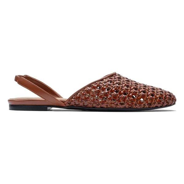 Slingback Tressées | Marron