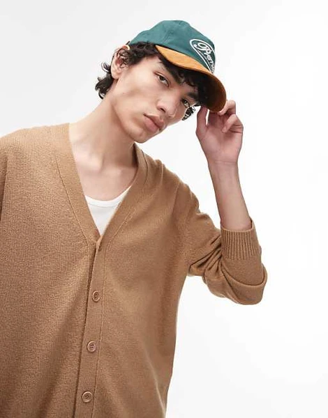 ARKET - Gilet texturé léger en maille - Beige camel