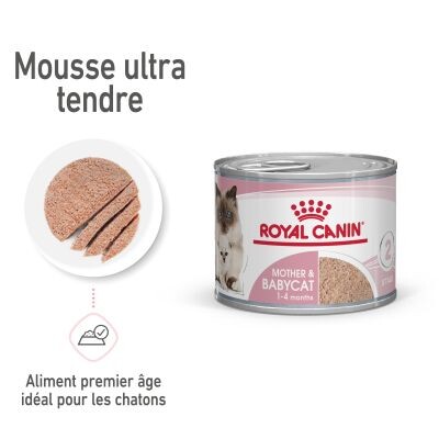 Royal Canin Mother & Babycat ultra tendre en mousse pour chaton