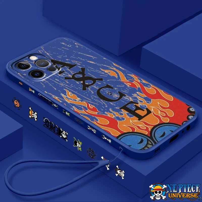 Ace One Piece Phone Case Flame For iPhone Series - Official One Piece Merch Collection 2024 - One Piece Universe Store