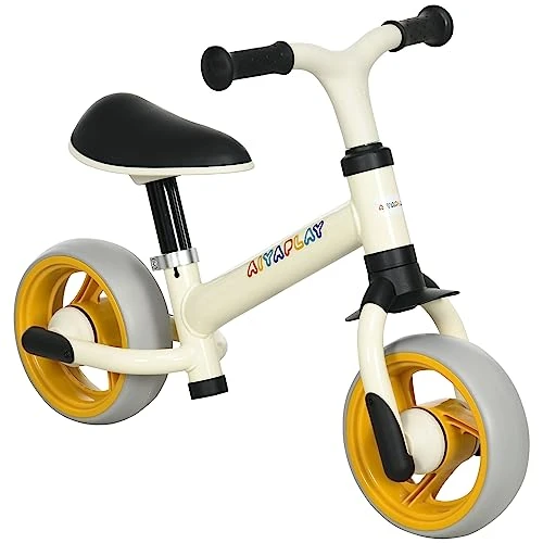 AIYAPLAY Vélo d'équilibre pour bébé, draisienne bébé, siège réglable, Roues EVA, Jouet Enfant pour 18-48 Mois, jusqu'à 25 kg pour garçons et Filles, Orange