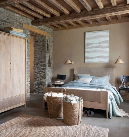 Tapis en jute et coton tissés main beiges 140x200 WONJA | Maisons du Monde