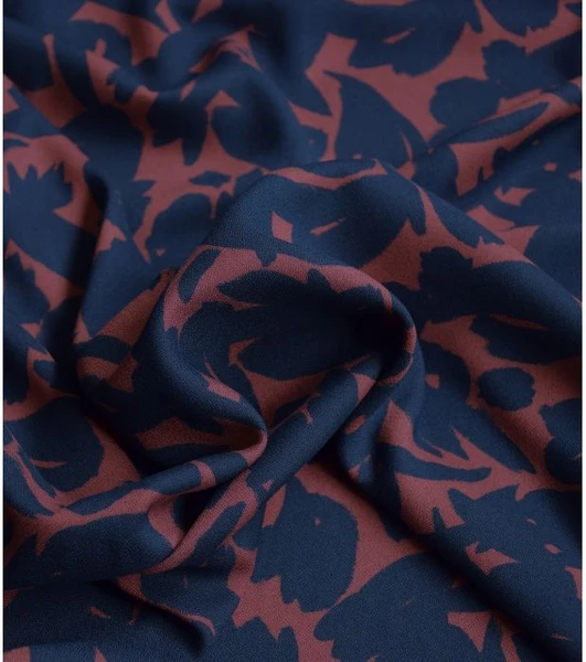 Tissu crêpe Shadow - Acajou Singulière par Cousette