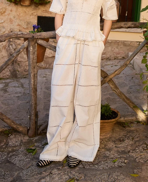 Hilde Pants - White Squares