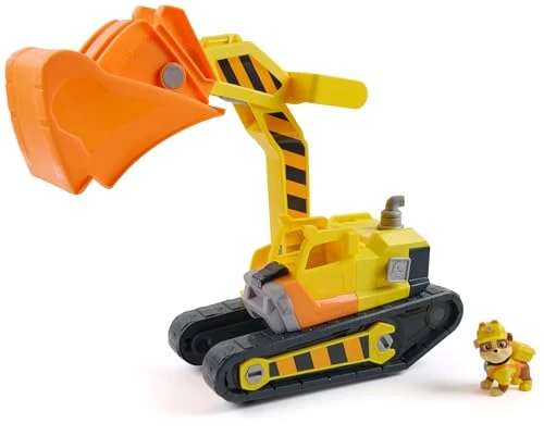 Ruben &amp; Compagnie - Bulldozer Multifonction - Voiture Figurine Pat Patrouille À Collectionner - Dessin Animé Aventures Constructions - Pat Patrouille Jouet - Voiture Enfant - Jouet Enfant 3 Ans Et +