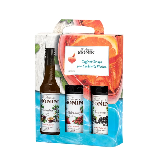 Coffret Dégustation Sirops pour Piscine 3 x 25 cl Monin : achat, vente - CuisineAddict