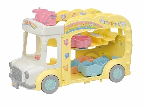 Sylvanian Families - Le Bus et sa Cour de récréation - 5744 - La crèche - Mini Poupées