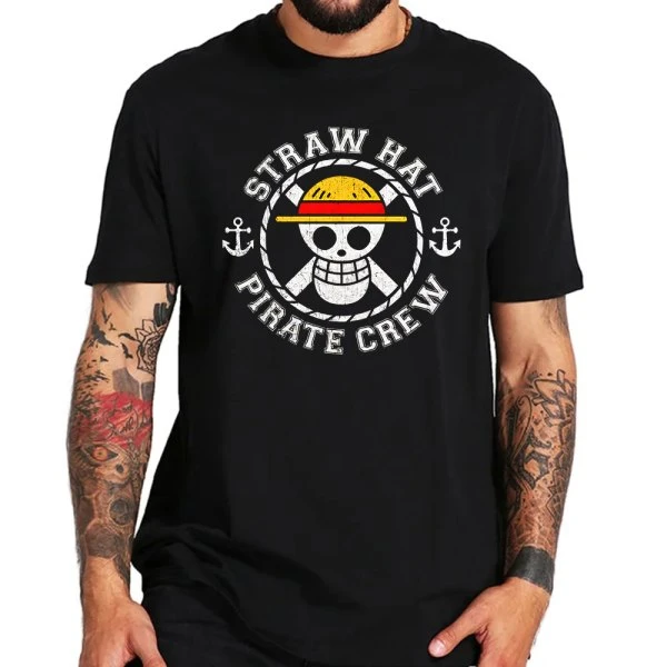 Straw Hat Pirate Crew One Piece T Shirt – Unisex Anime Tee for True Nakama Fans