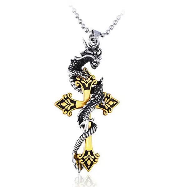Collier Dragon Homme (Acier)