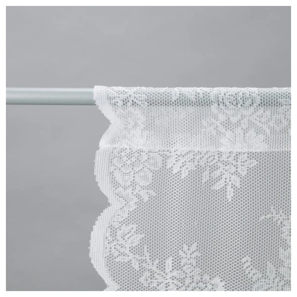 ALVINE SPETS Rideaux filet, 2 pièces - blanc cassé/avec ourlet pour tringle 145x300 cm