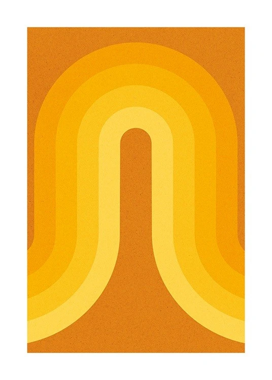 Retro Rainbow Affiche