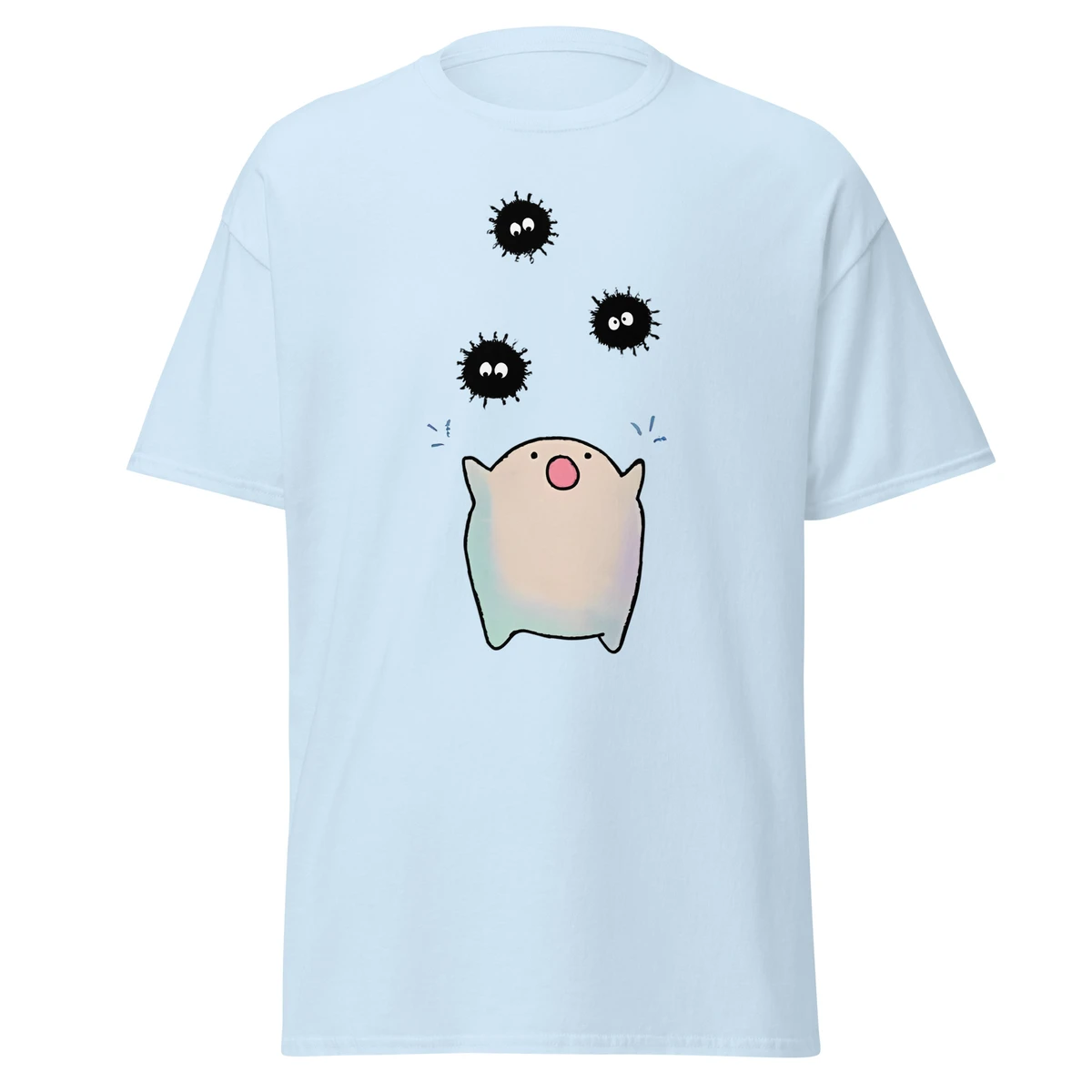 Warawara and Soot Sprites Chibi Fanart T Shirt - Ghibli Merch Store - Official Studio Ghibli Merchandise