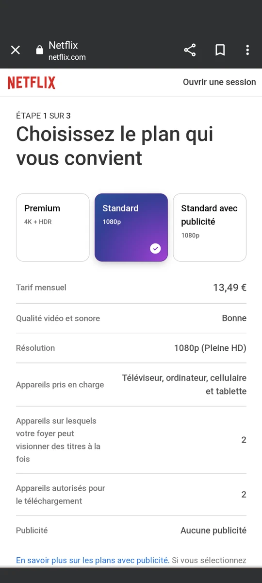 Abonnement netflix