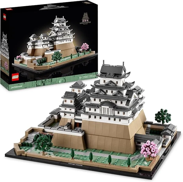 LEGO 21060 Architecture Le Château d'Himeji, Kit de Construction de Maquette pour Adultes, Idée Cadeau pour Fans de Jardinage et de Culture Japonaise, Comprend des Cerisiers en Fleurs à Construire