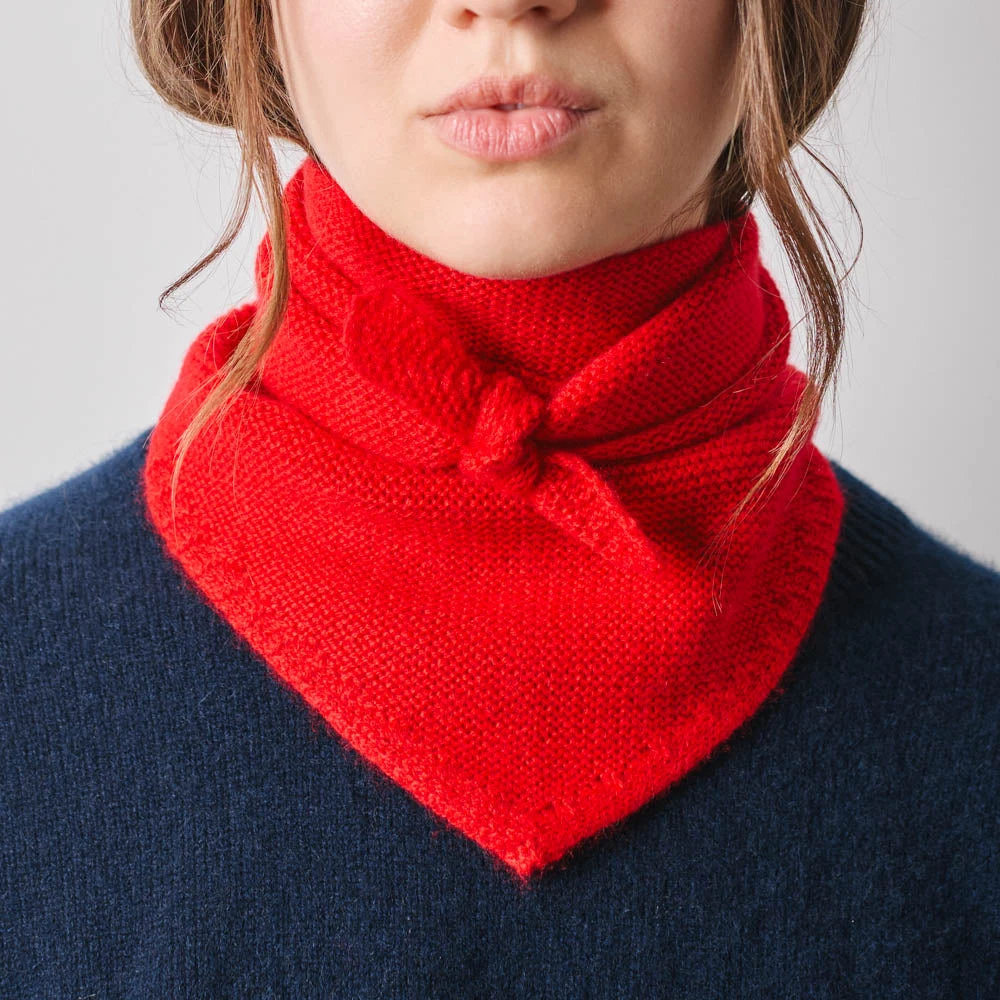 Merci - Bandana en cachemire Martine - Rouge