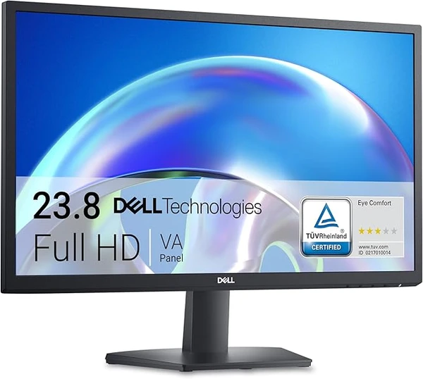 Dell SE2425H 24" Full HD (1920x1080) Écran PC, 75Hz, VA, 5ms, VESA (100x100mm), HDMI, VGA, Garantie 3 Ans, Noir