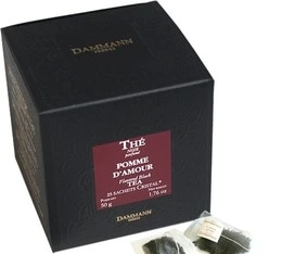 Thé noir Pomme d'amour - 25 sachets Cristal - DAMMANN FRÈRES