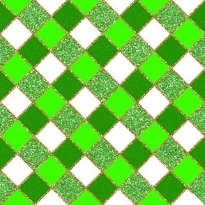 st patrick Harley Quinn styleglitter Fabric | Spoonflower