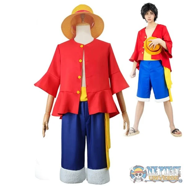 One Piece Red Monkey D Luffy Cosplay Costume Set - Official One Piece Merch Collection 2024 - One Piece Universe Store
