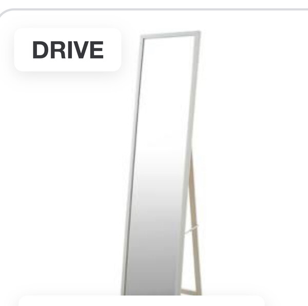 Miroir psyche 30 x 140 cm blanc | Castorama