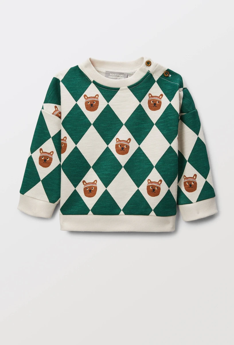 Sweat imprimé en coton BIO GOTS