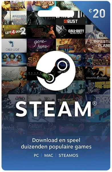 Carte cadeau Steam 20 €