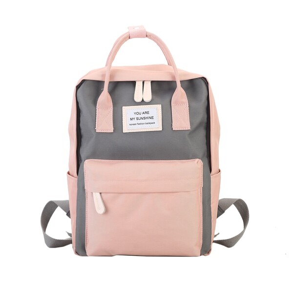  toile sacs à dos couleur bonbon imperméable sacs d'école pour adolescents filles grand mignon sac à dos pour ordinateur portable Patchwork Kawaii sac à dos | AliExpress