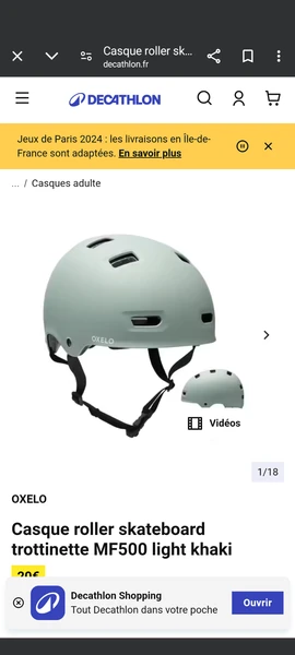 Casque taille S