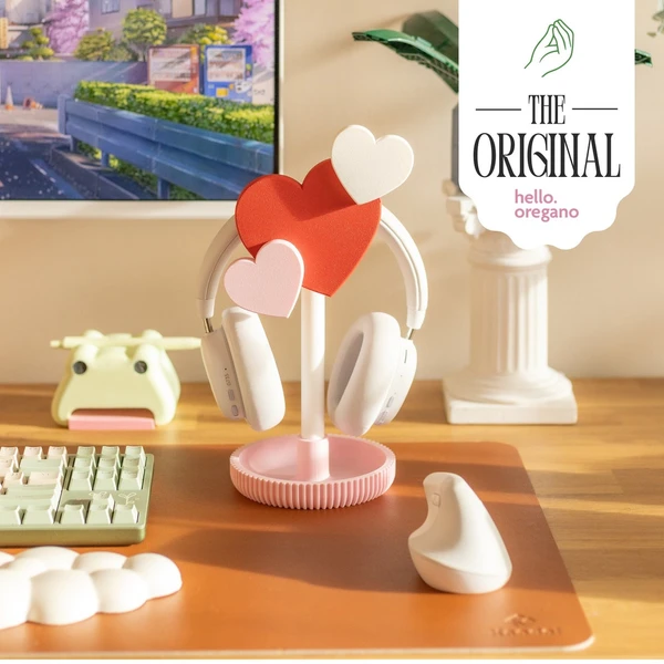 Heart Headphone Stand - Custom Color Options