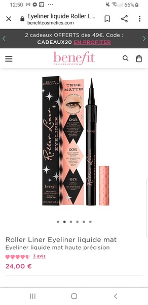 Eyeliner liquide Roller Liner | Benefit Cosmetics