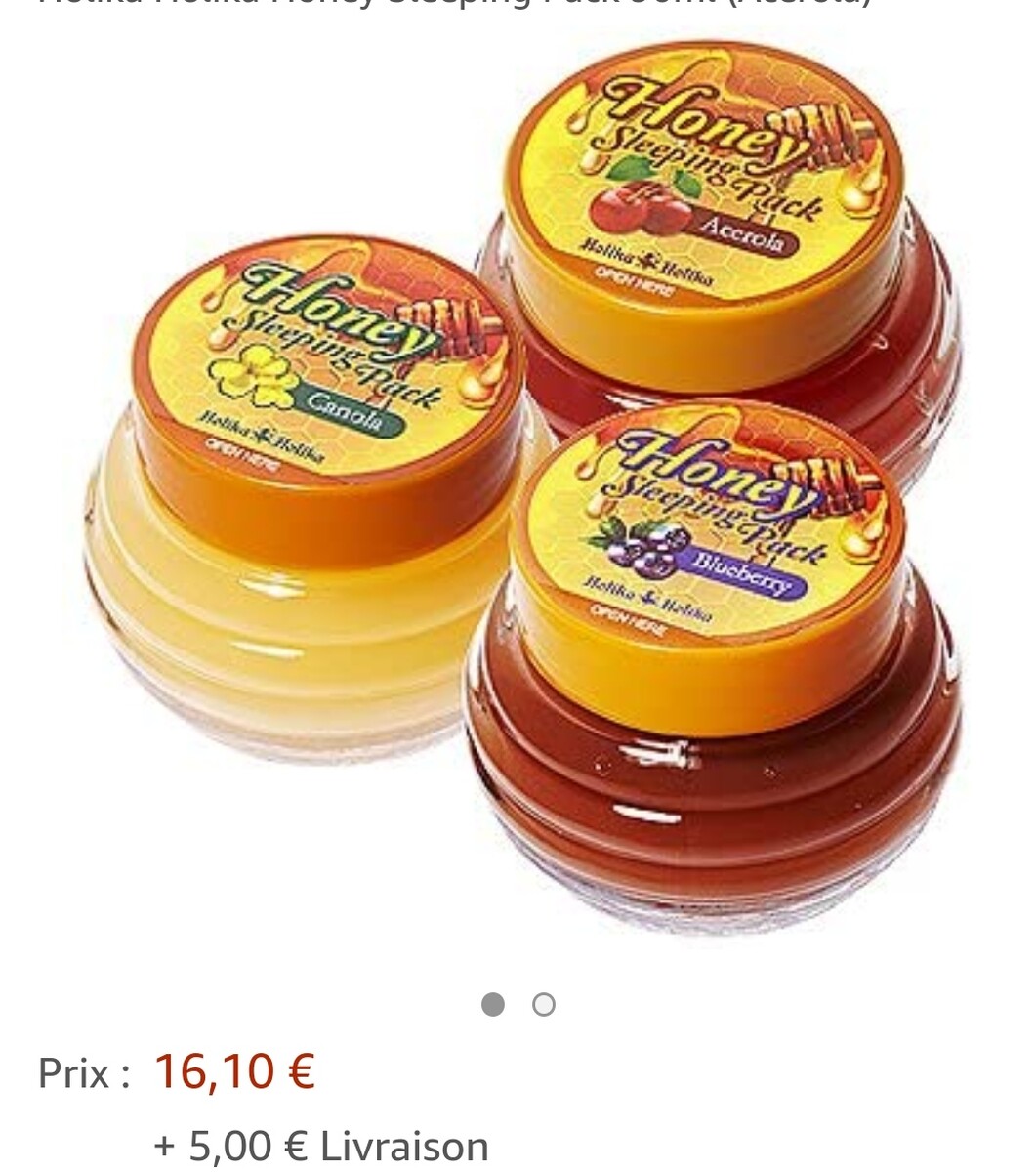 Holika Holika Honey Sleeping Pack 90ml (Acerola): Amazon.fr: BeautÃ© et Parfum