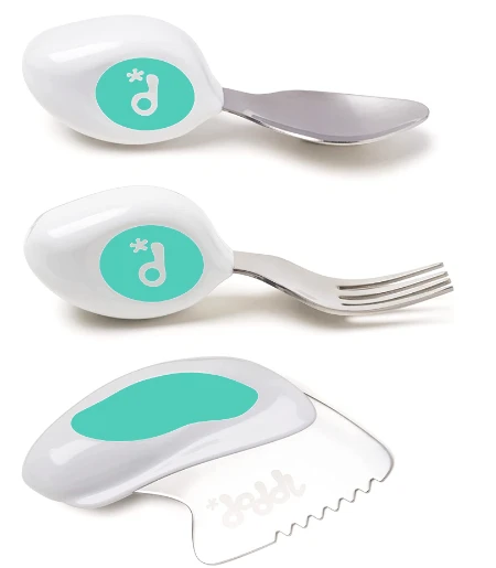 Set de 3 couverts ergonomiques Aqua DODDL - Maman Natur'elle