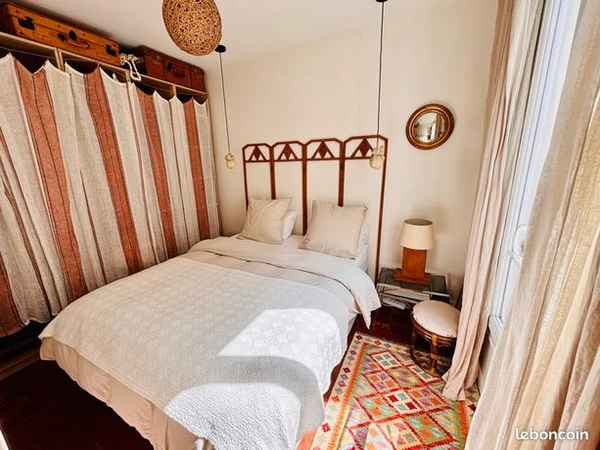 Paravent bois art déco vintage / tête de lit