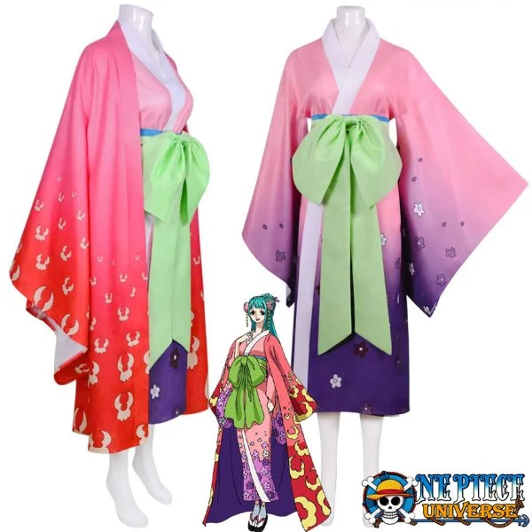 One Piece Kozuki Hiyori Kimono Cosplay Wano Costume | One Piece Universe
