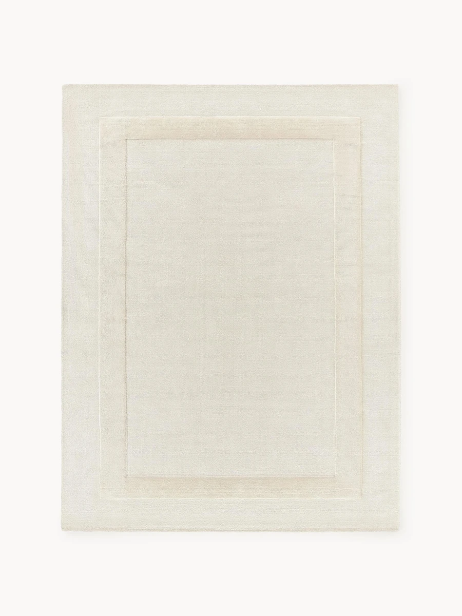 Tapis en coton tissé main avec structure haute et basse Dania