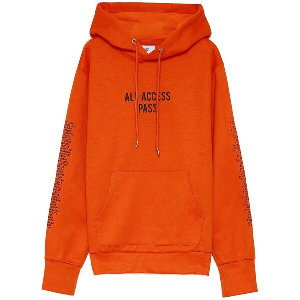 Sweat capuche monsters tour orange