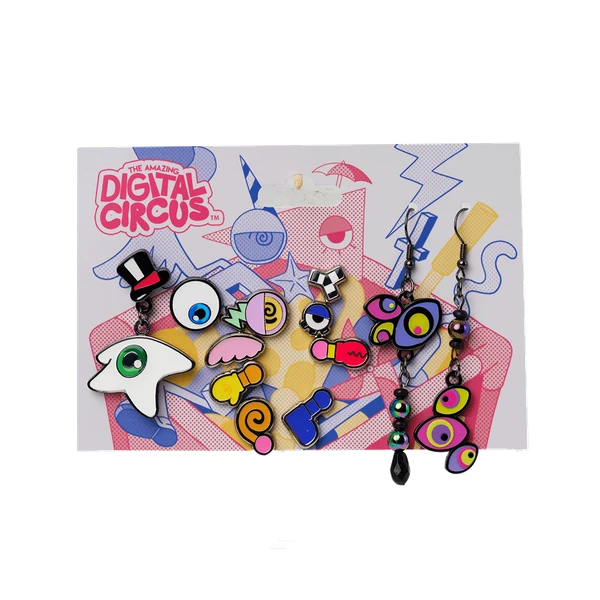 Digital Circus Earring Set