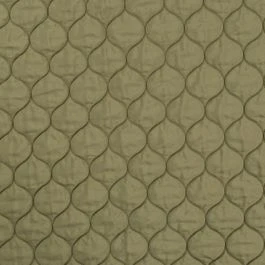 Tissu matelassé quilté goutte uni vert kaki