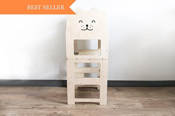 Debout tour pour enfant en bas âge/plaine/petite tour/tour de cuisine/Assistant de cuisine/tabouret/Montessori apprentissage tabouret/enfants table/