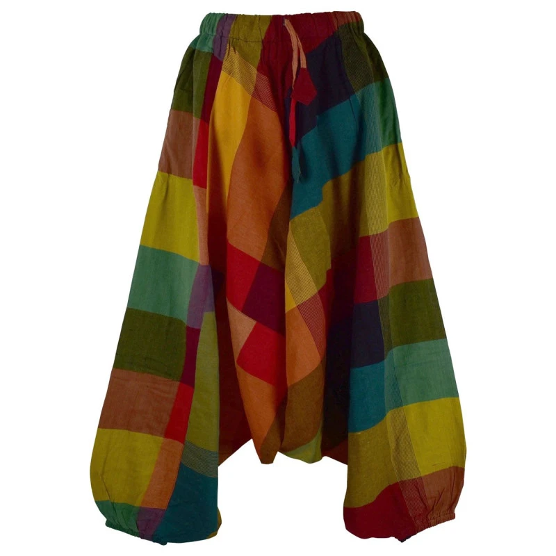 Sarouel Mixte Dorji Coton Artisanal Kédhar Multicolore