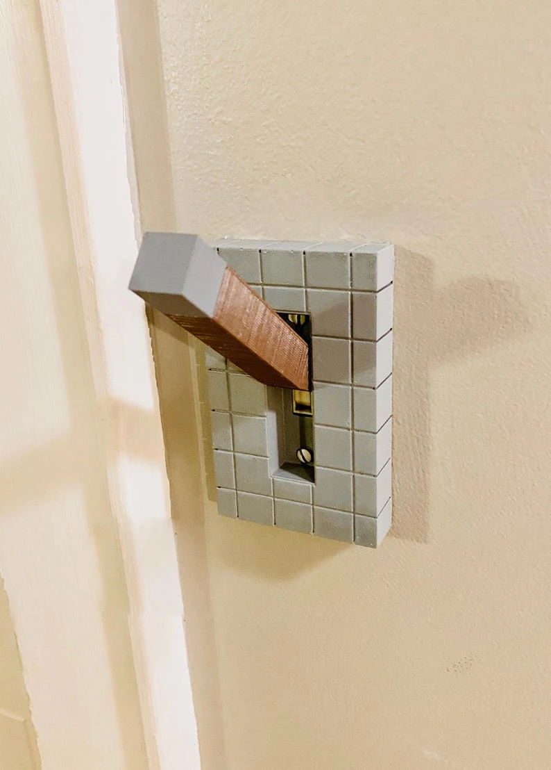 Minecraft-Inspired Light Switch Cover Plate