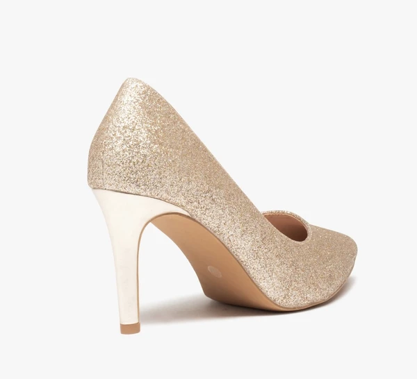 Escarpins femme à talon aiguille et dessus pailleté