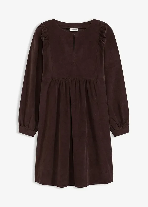 Robe en velours côtelé